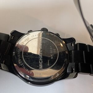 Michael Kors Black and Silver Watch